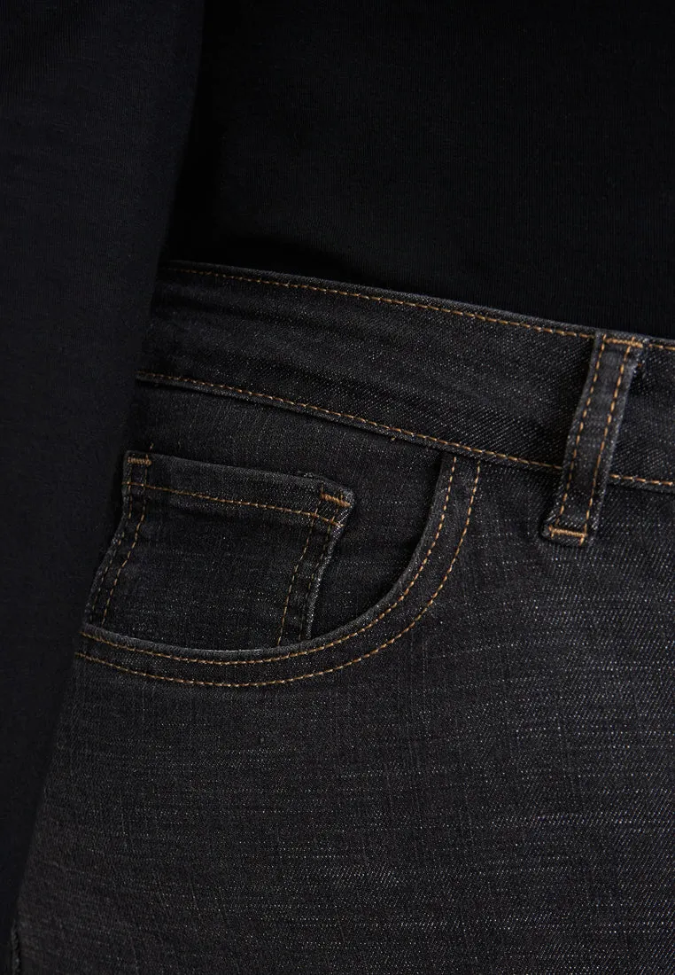 Lucie High Waist Loose Fit Straight Cut Jeans