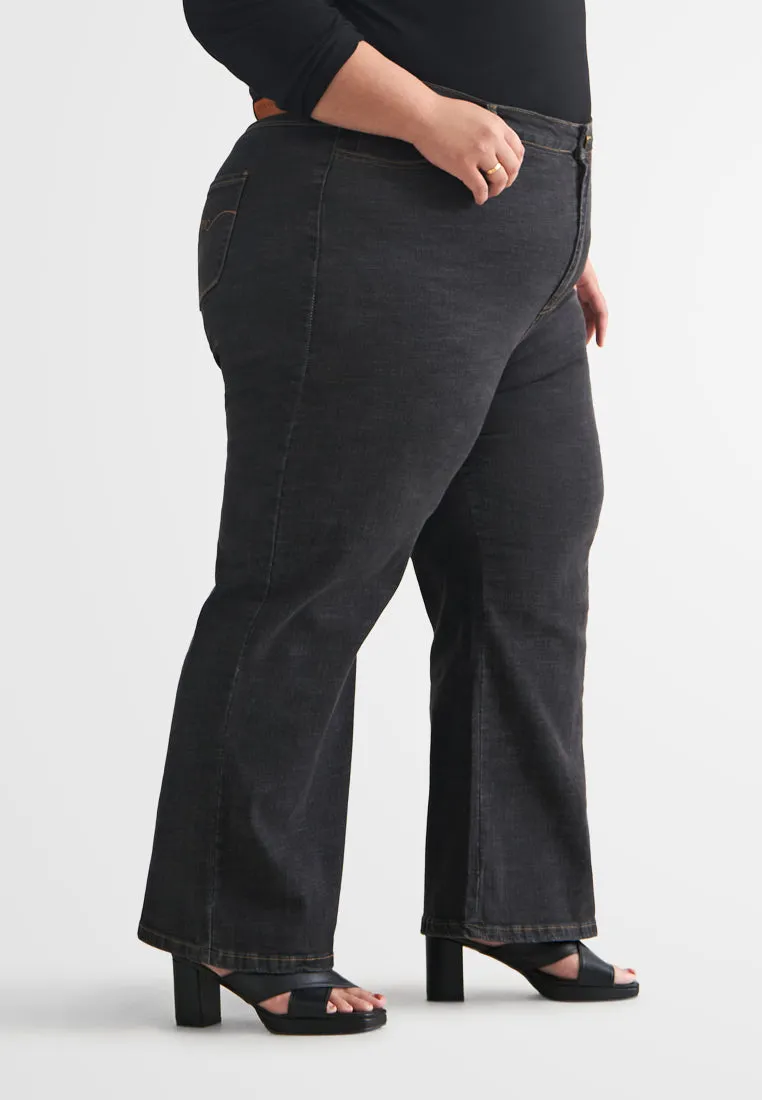 Lucie High Waist Loose Fit Straight Cut Jeans