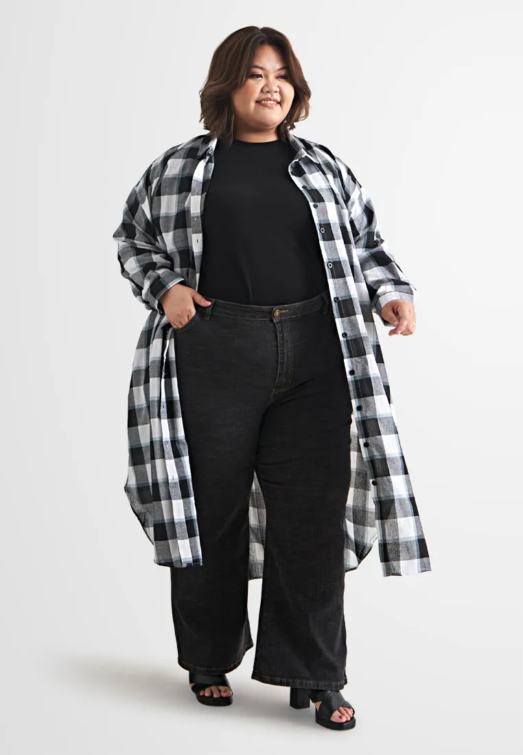 Lucie High Waist Loose Fit Straight Cut Jeans