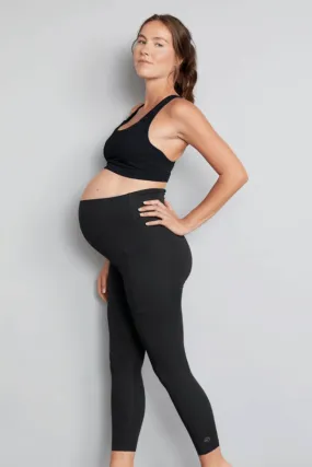Luxe Maternity Leggings - Soft Black