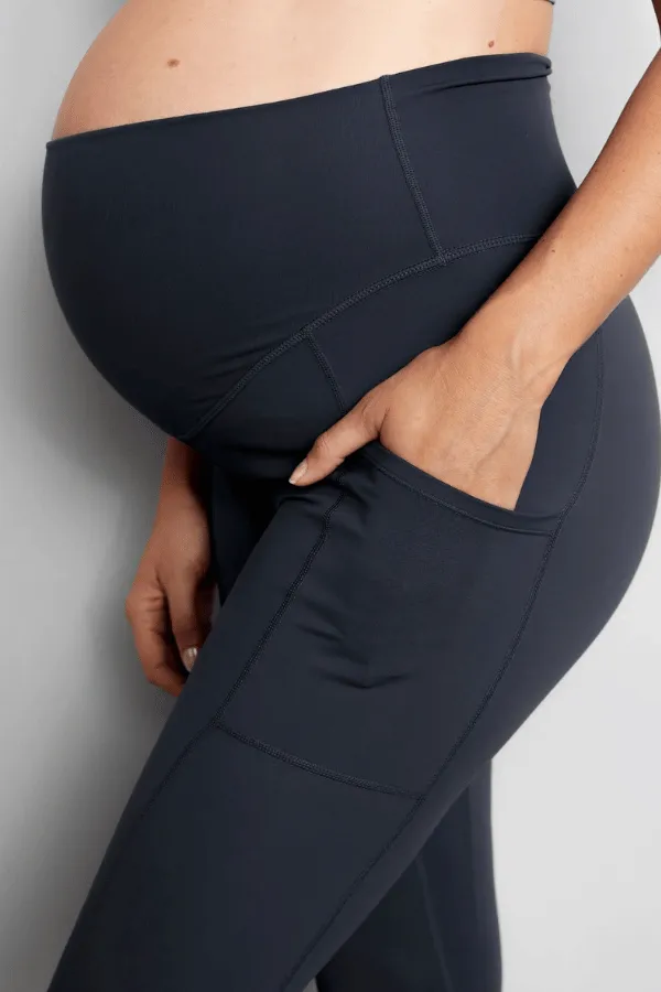 Luxe Maternity Leggings - Soft Black