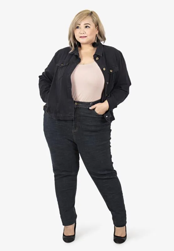 Mamacita High Waist Skinny Jeans - Dark Blue