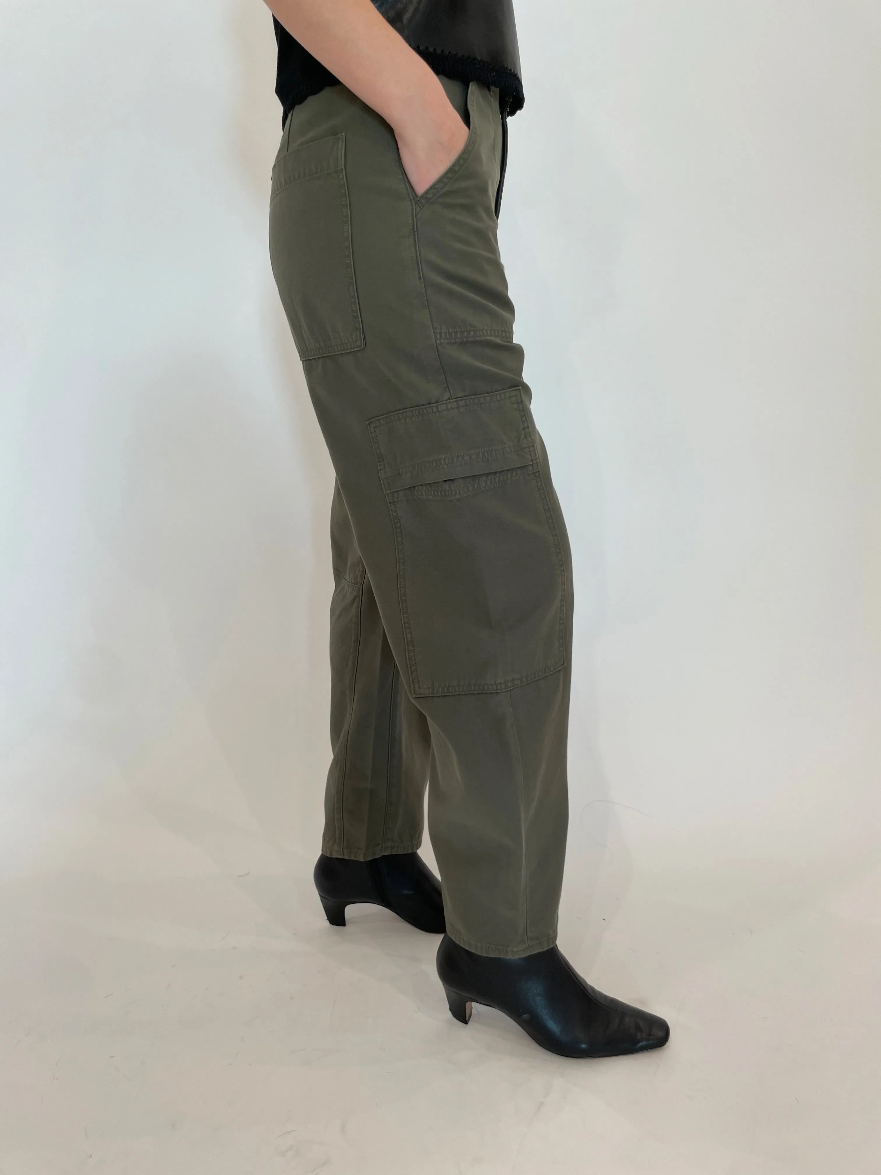 Marcelle Low Slung Easy Cargo Pants - Dogwood