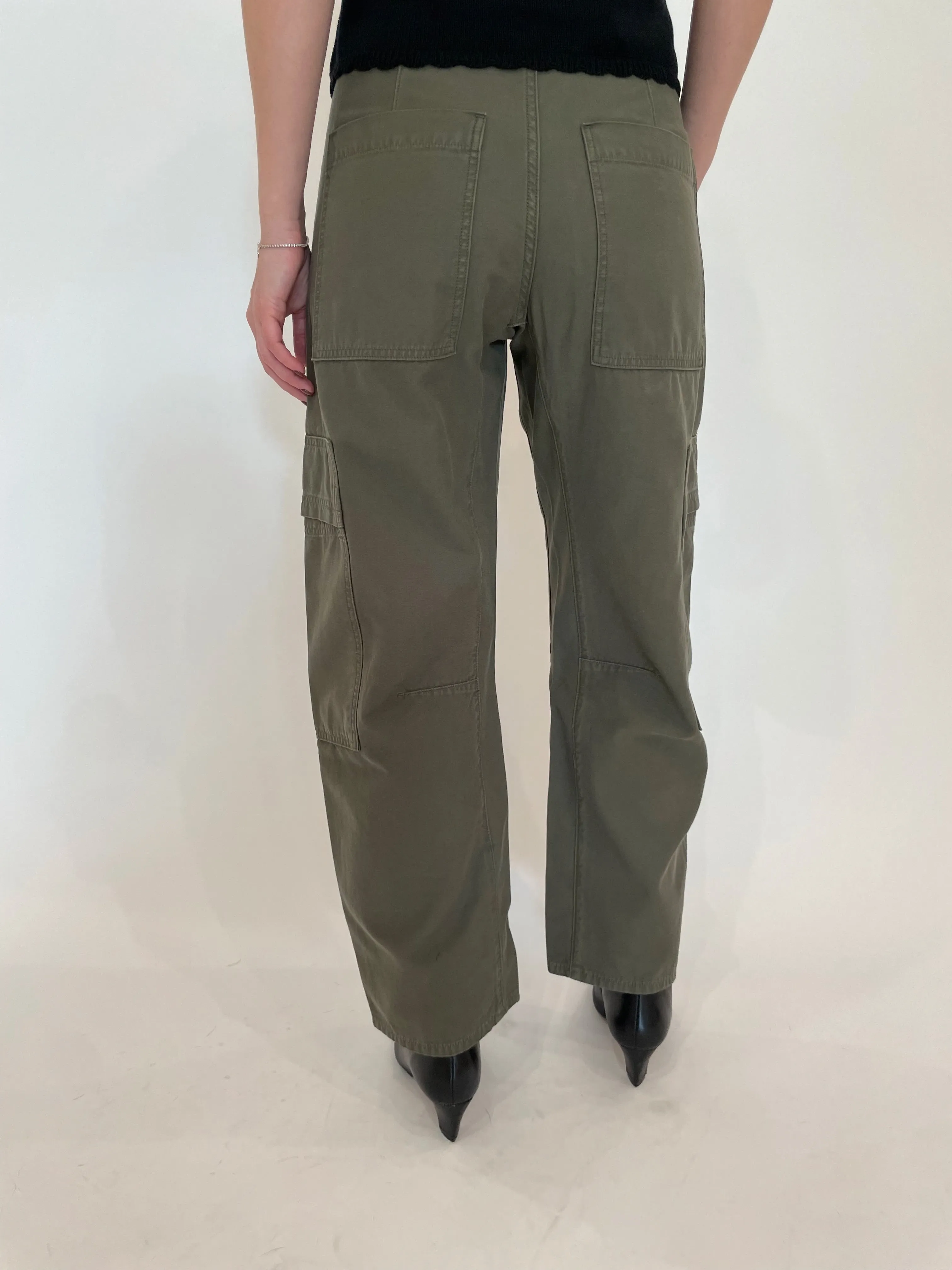 Marcelle Low Slung Easy Cargo Pants - Dogwood