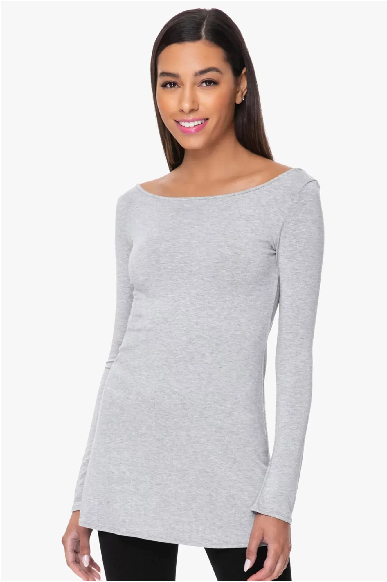 MARINA BOAT NECK TUNIC (PINK)