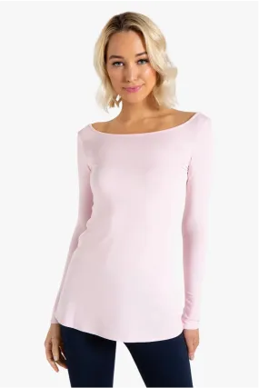 MARINA BOAT NECK TUNIC (PINK)