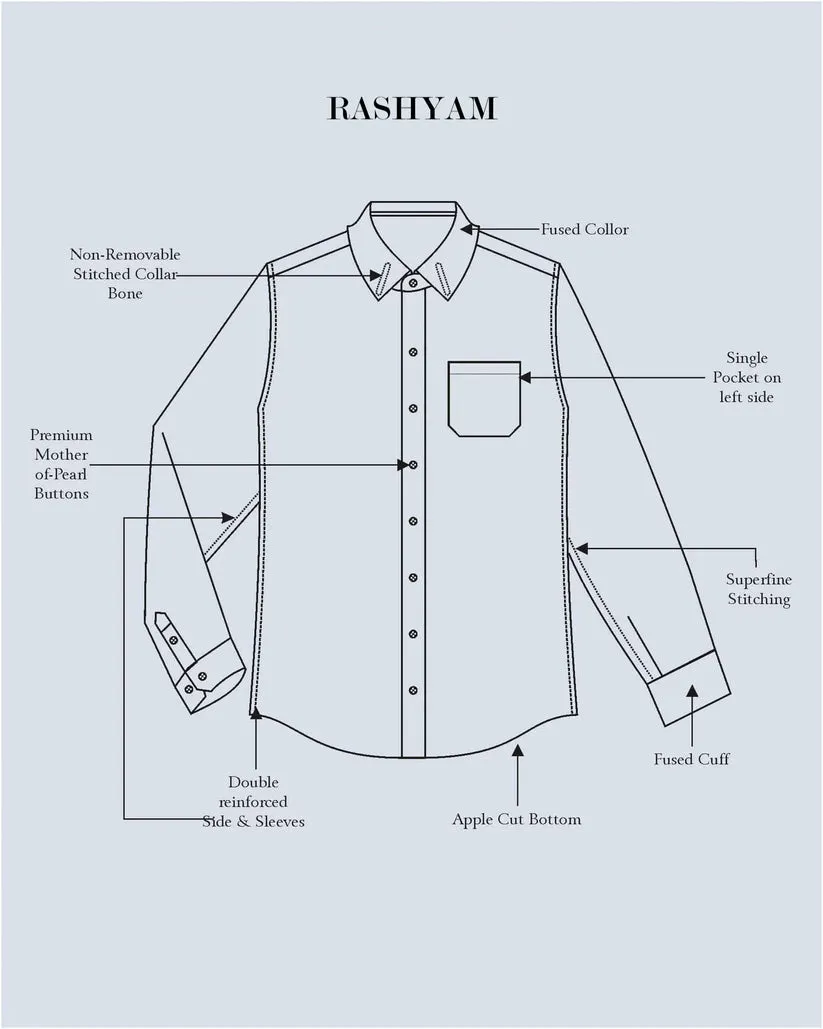 Marzeno Luxurious Linen Almond With Creamy Checks Formal Shirt For Men