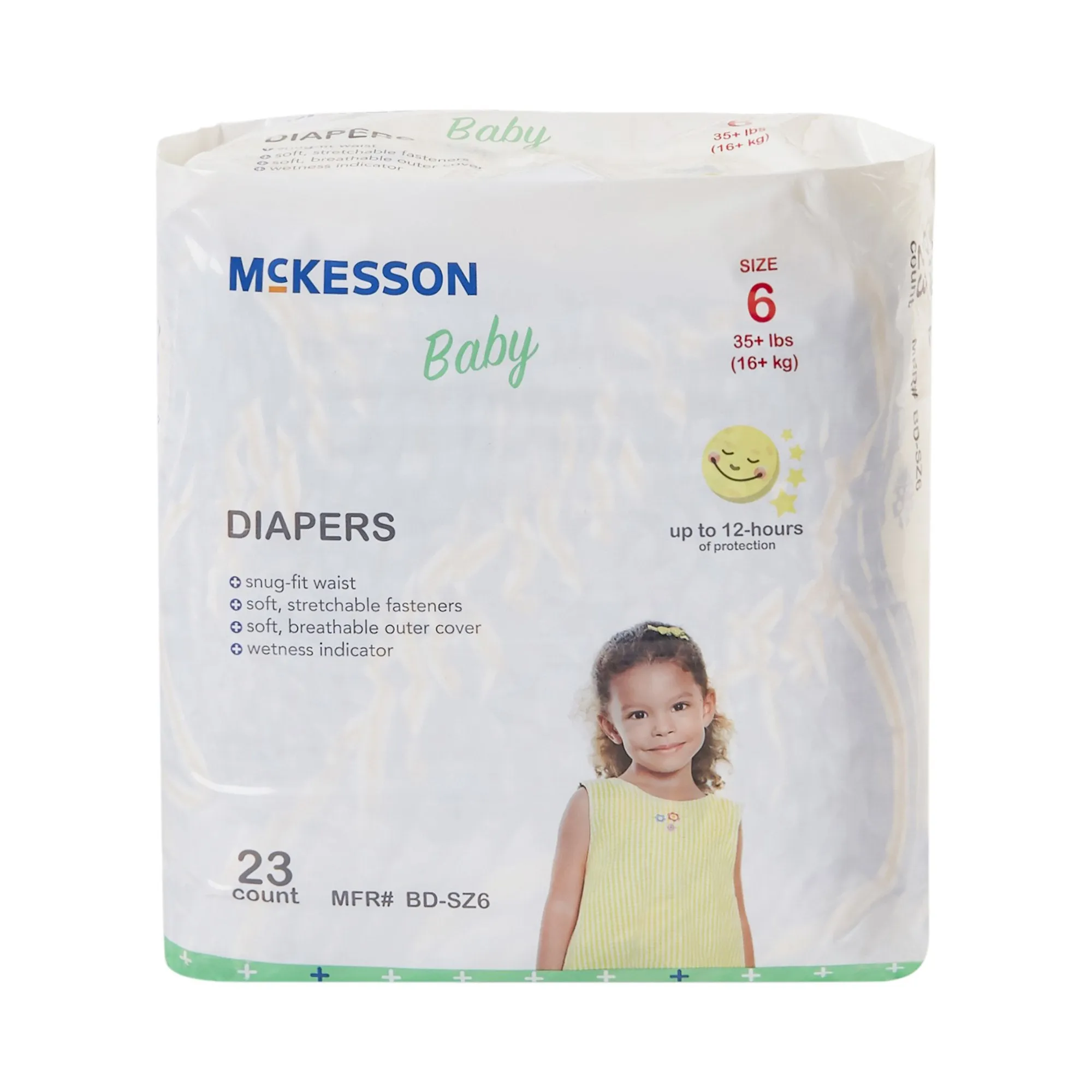 McKesson Baby Diaper, Size 6, Over 35 lbs