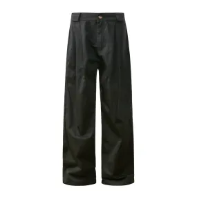 Men's All-match Solid Color Straight Cargo Pants