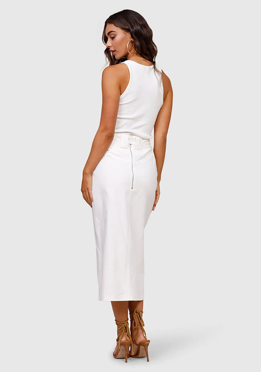 Ministry Of Style Roamer Midi Skirt in Ivory