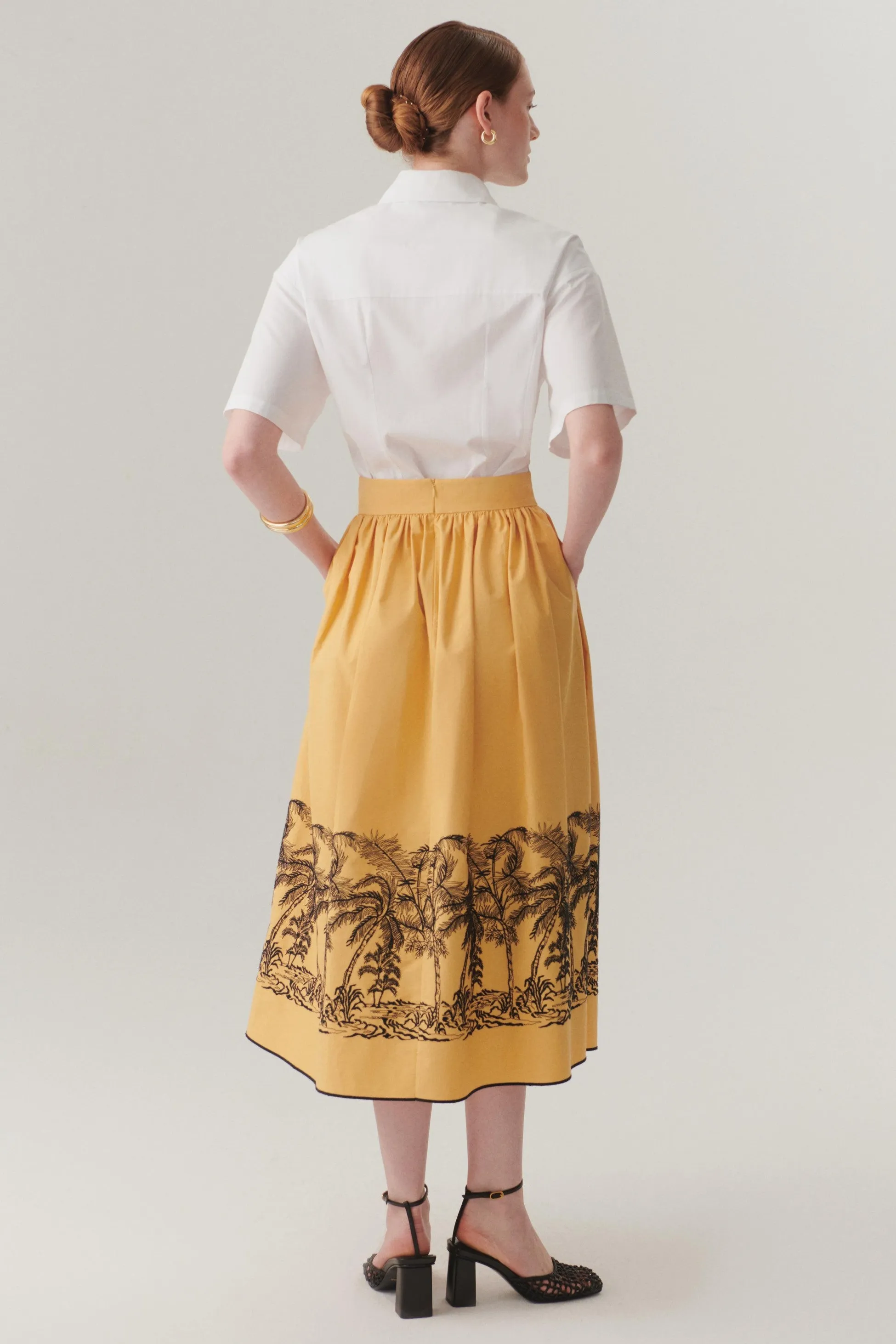 Multicolor Chic High-Waist Pleated Skirt