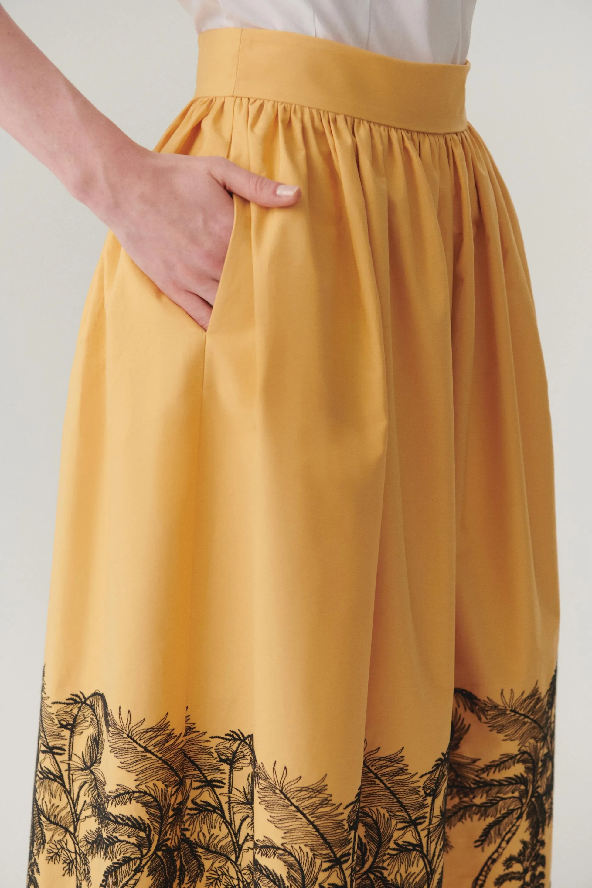 Multicolor Chic High-Waist Pleated Skirt
