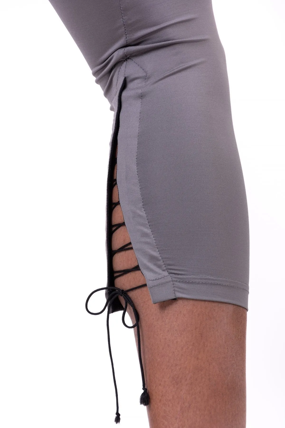Nebbia Lace-Up 7-8 Leggings 661 - Metal