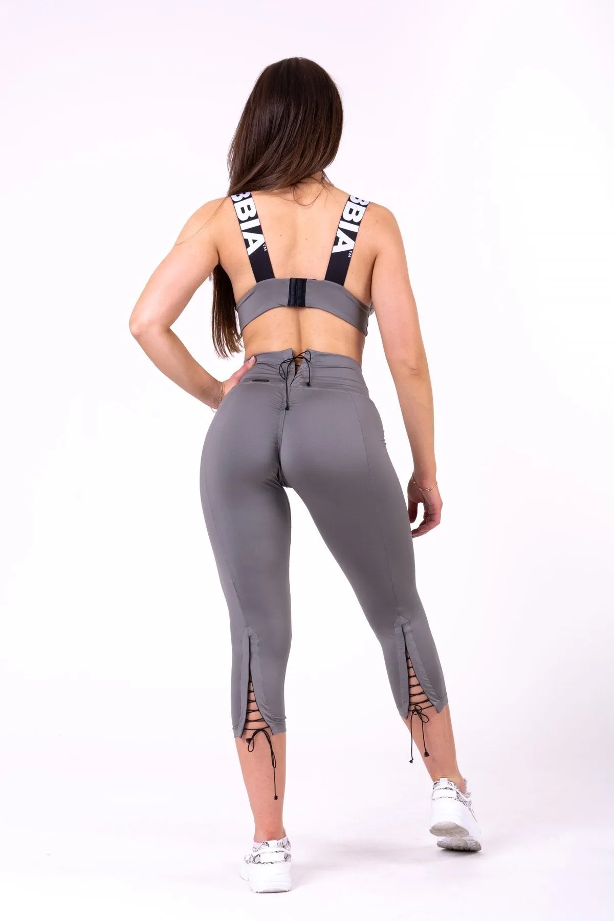 Nebbia Lace-Up 7-8 Leggings 661 - Metal
