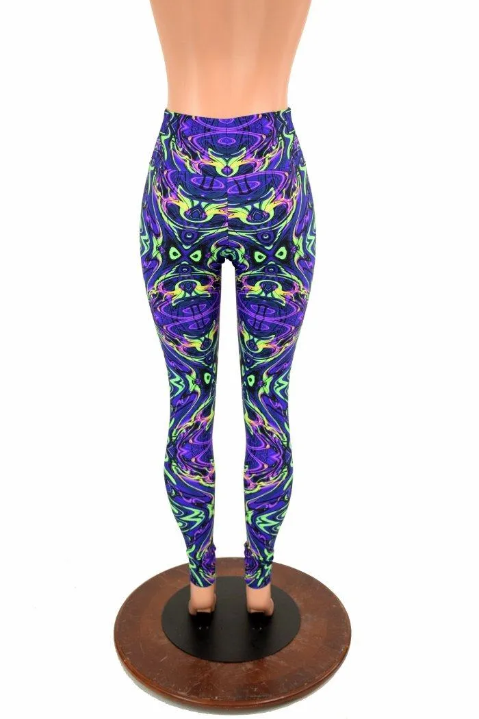 Neon Melt High Waist Leggings
