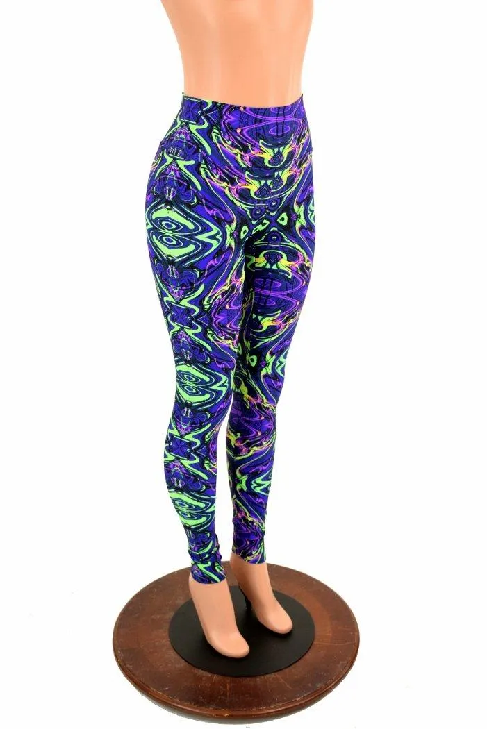 Neon Melt High Waist Leggings