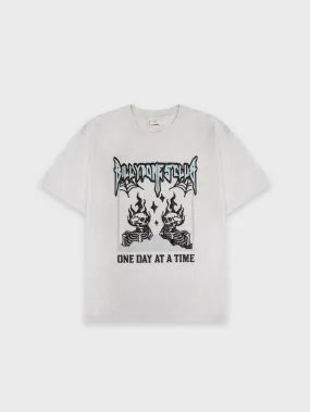 One Day At A Time Tee - Snow Marle