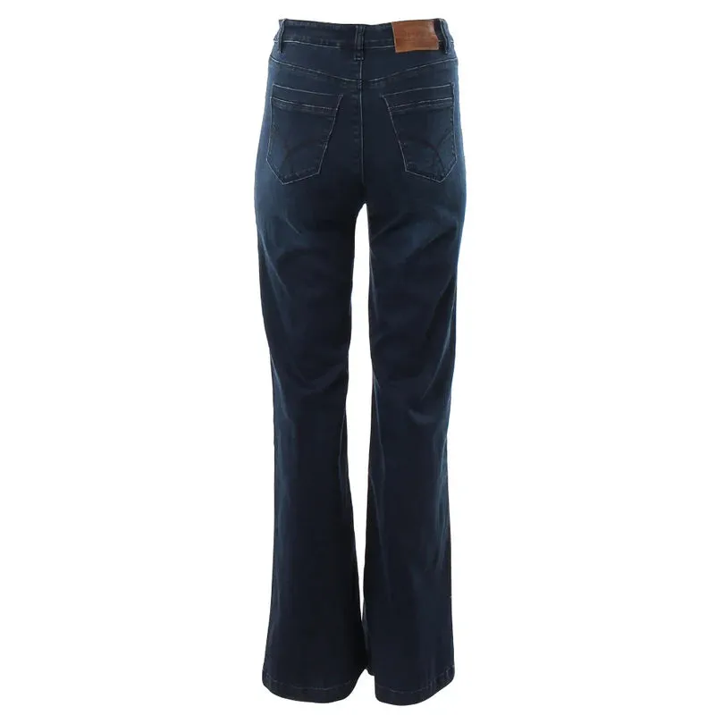 Percy Wide Leg Jeans Short Leg (Deep Indigo)