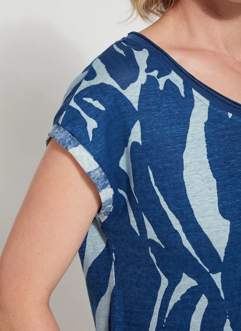 Printed Classic Tunic - Blue Wave