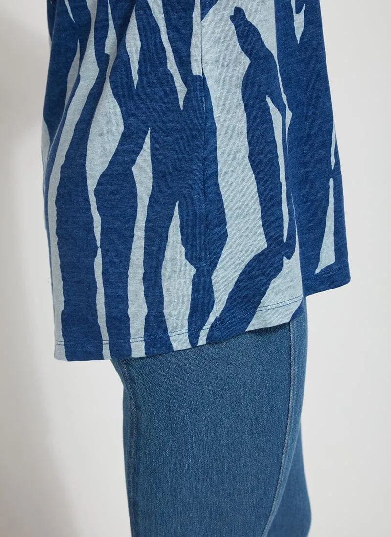 Printed Classic Tunic - Blue Wave