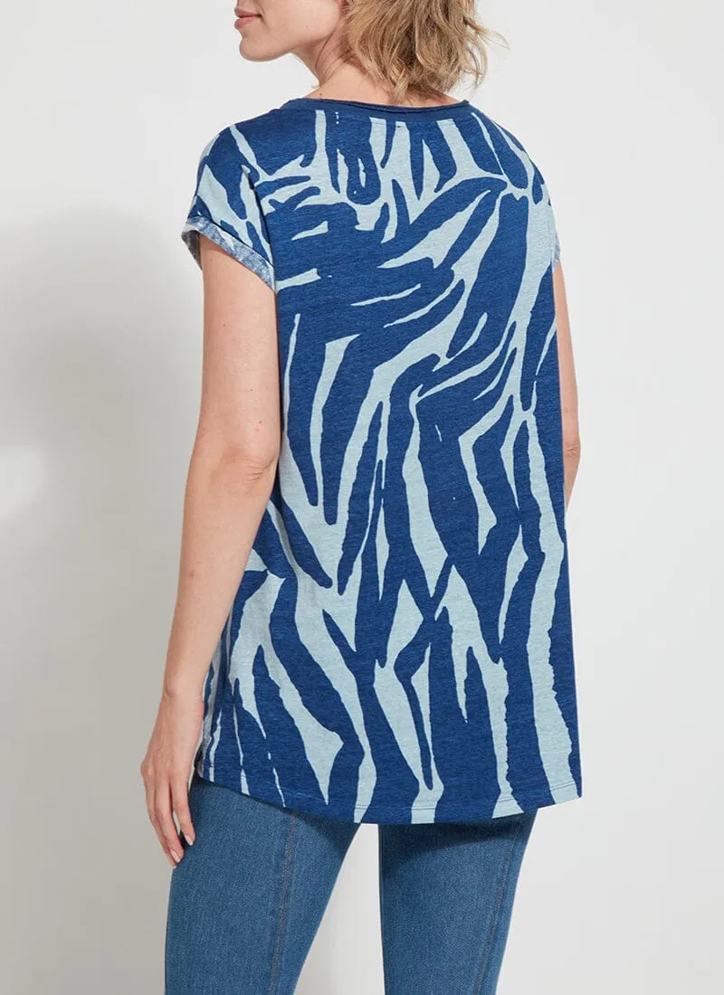 Printed Classic Tunic - Blue Wave