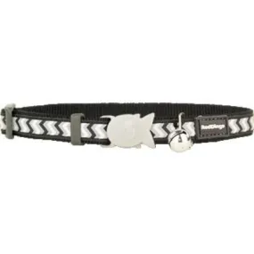 Red Dingo Reflective Ziggy Safety Black Cat Collar