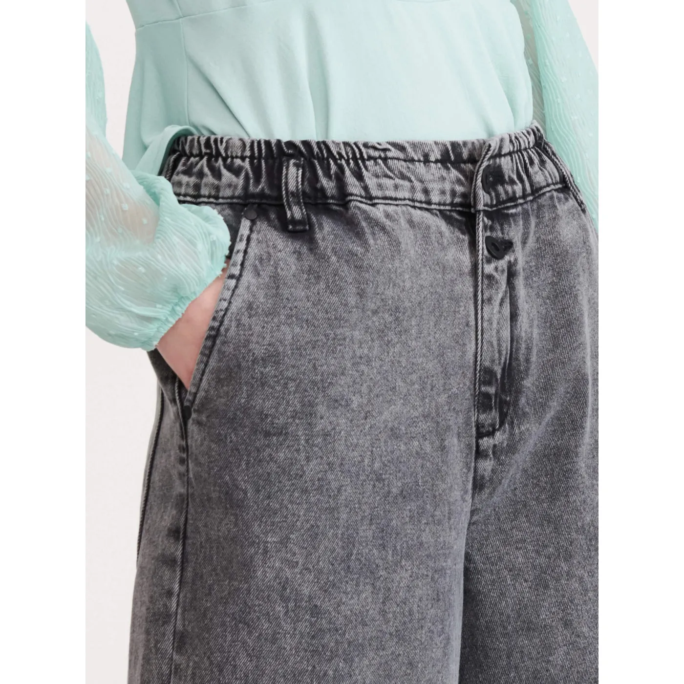 Reserved Grey Wide Leg Jeans