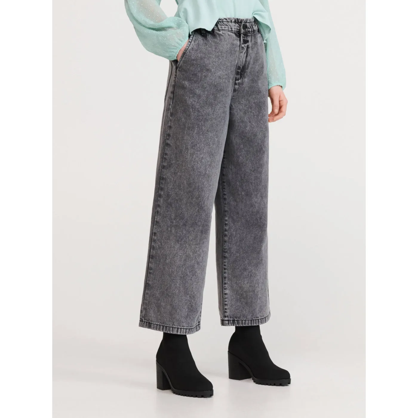 Reserved Grey Wide Leg Jeans