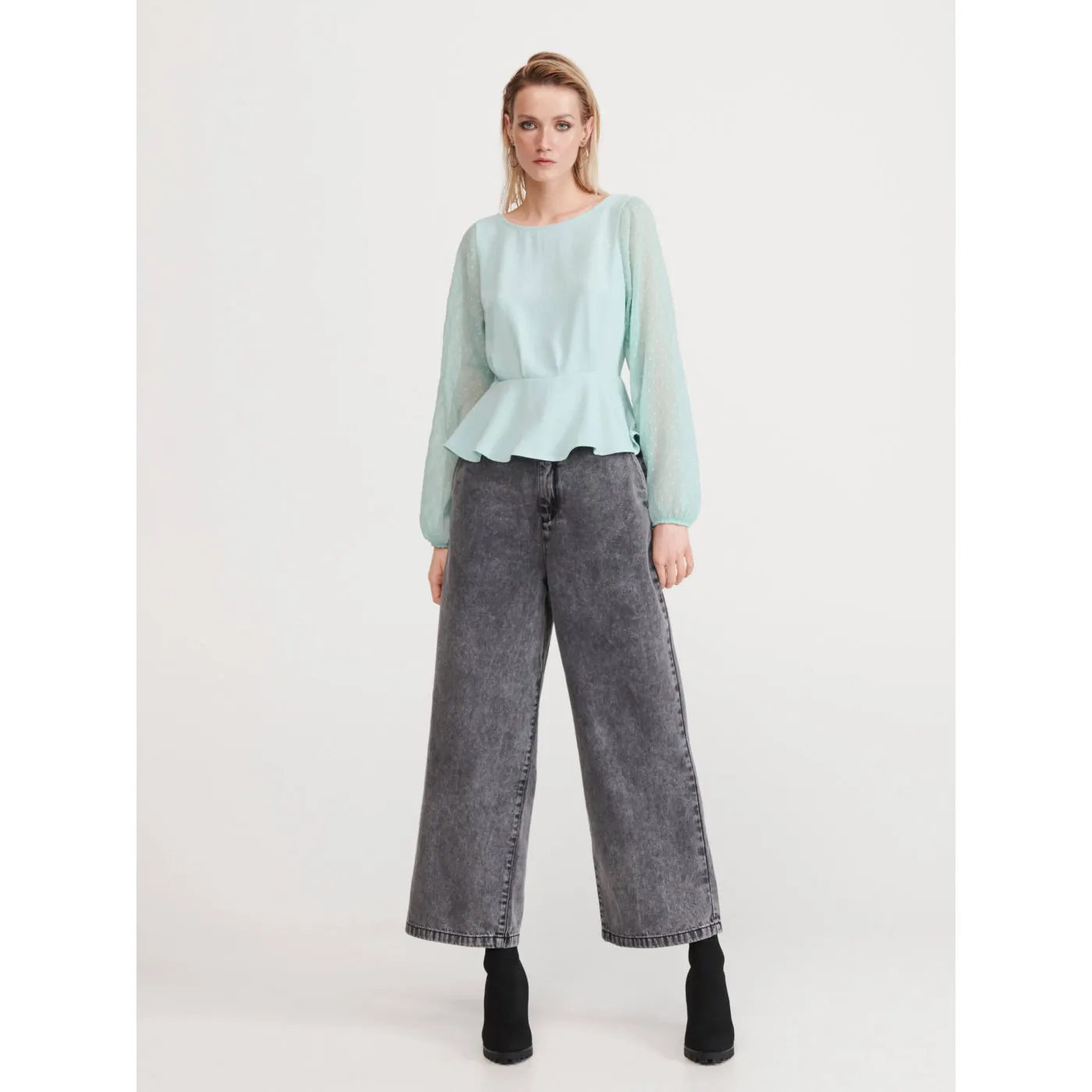 Reserved Grey Wide Leg Jeans