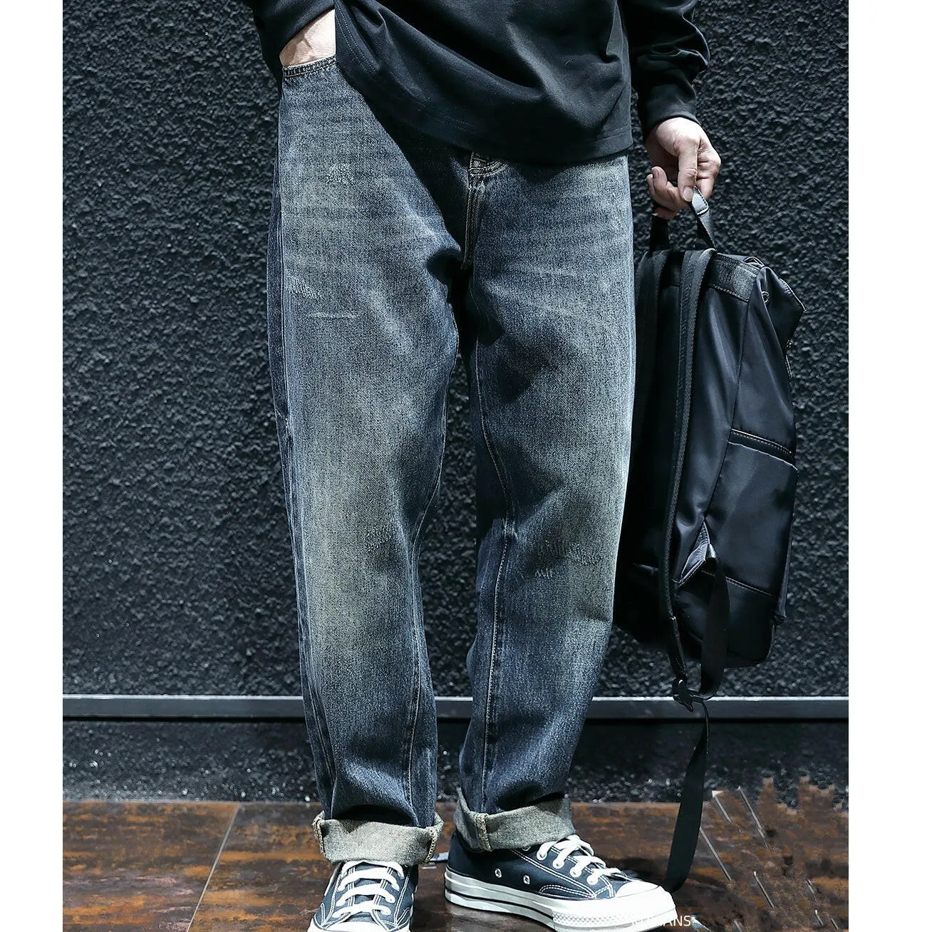 Retro Straight Jeans P0043