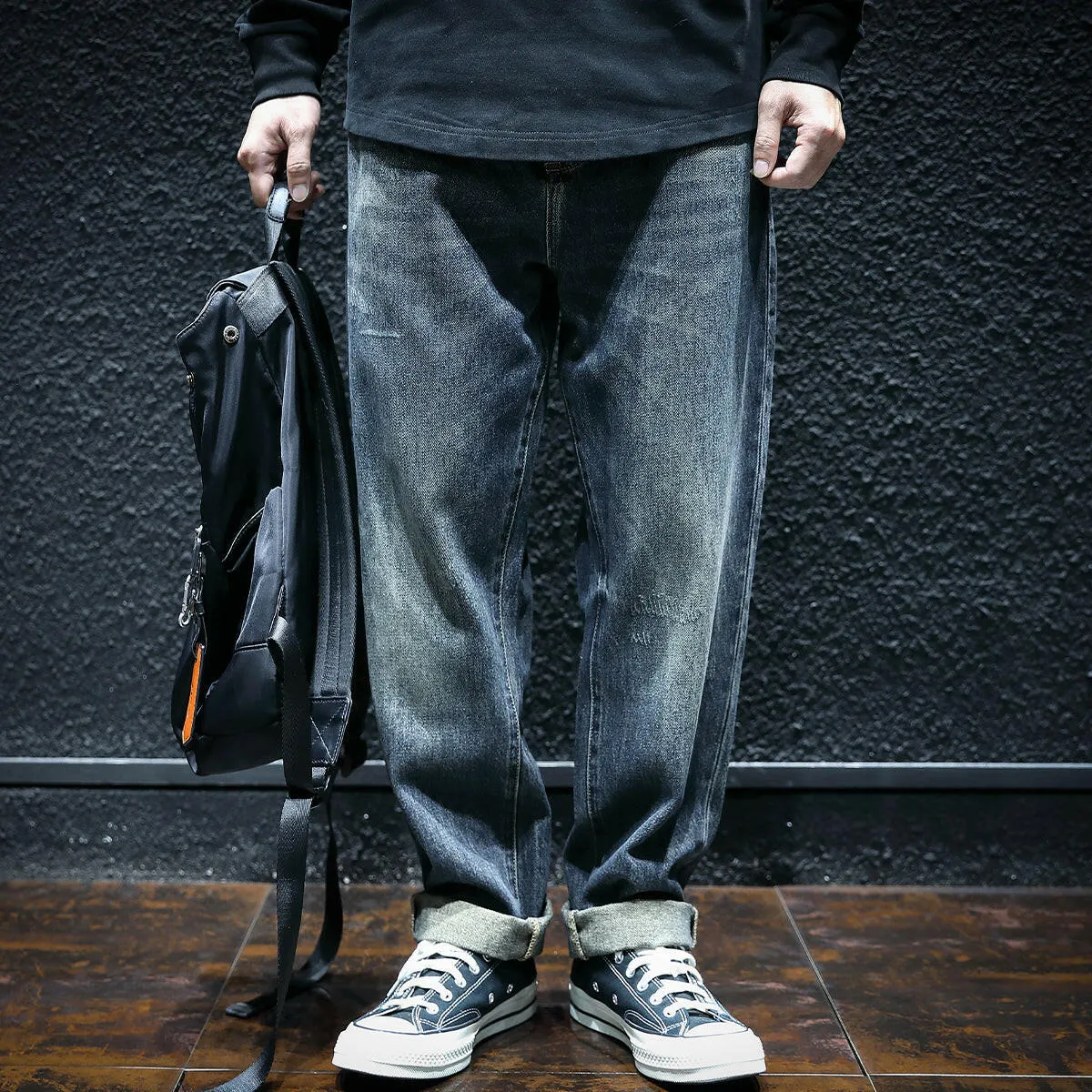 Retro Straight Jeans P0043