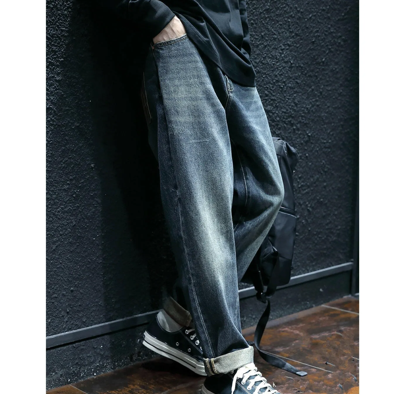 Retro Straight Jeans P0043