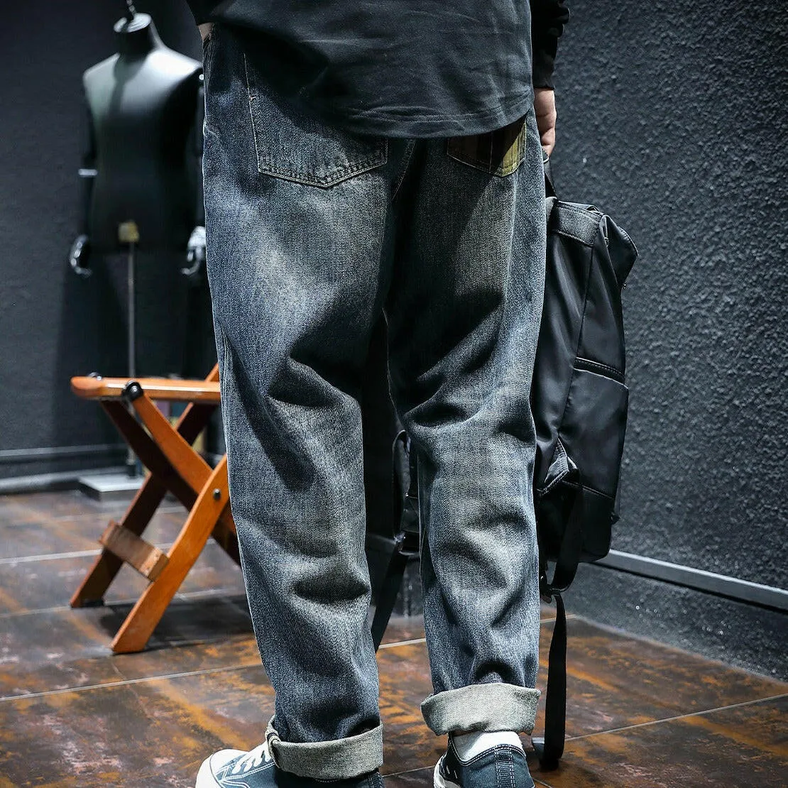 Retro Straight Jeans P0043
