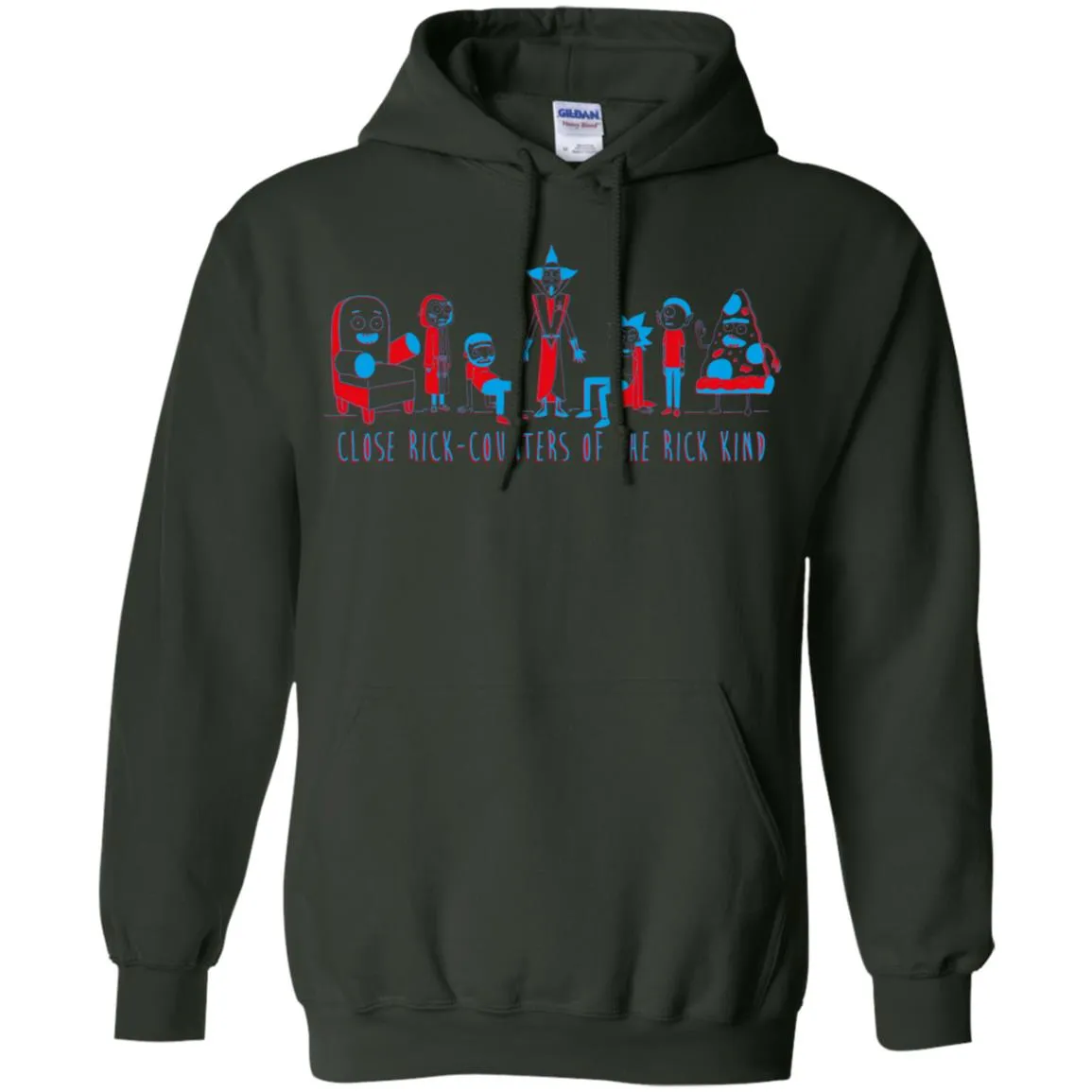 Rick And Morty Close Rick-counters Drawing Men Pullover Hoodie