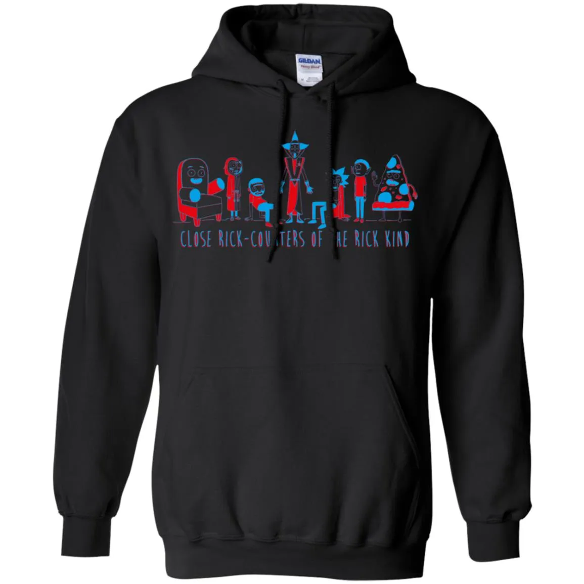 Rick And Morty Close Rick-counters Drawing Men Pullover Hoodie