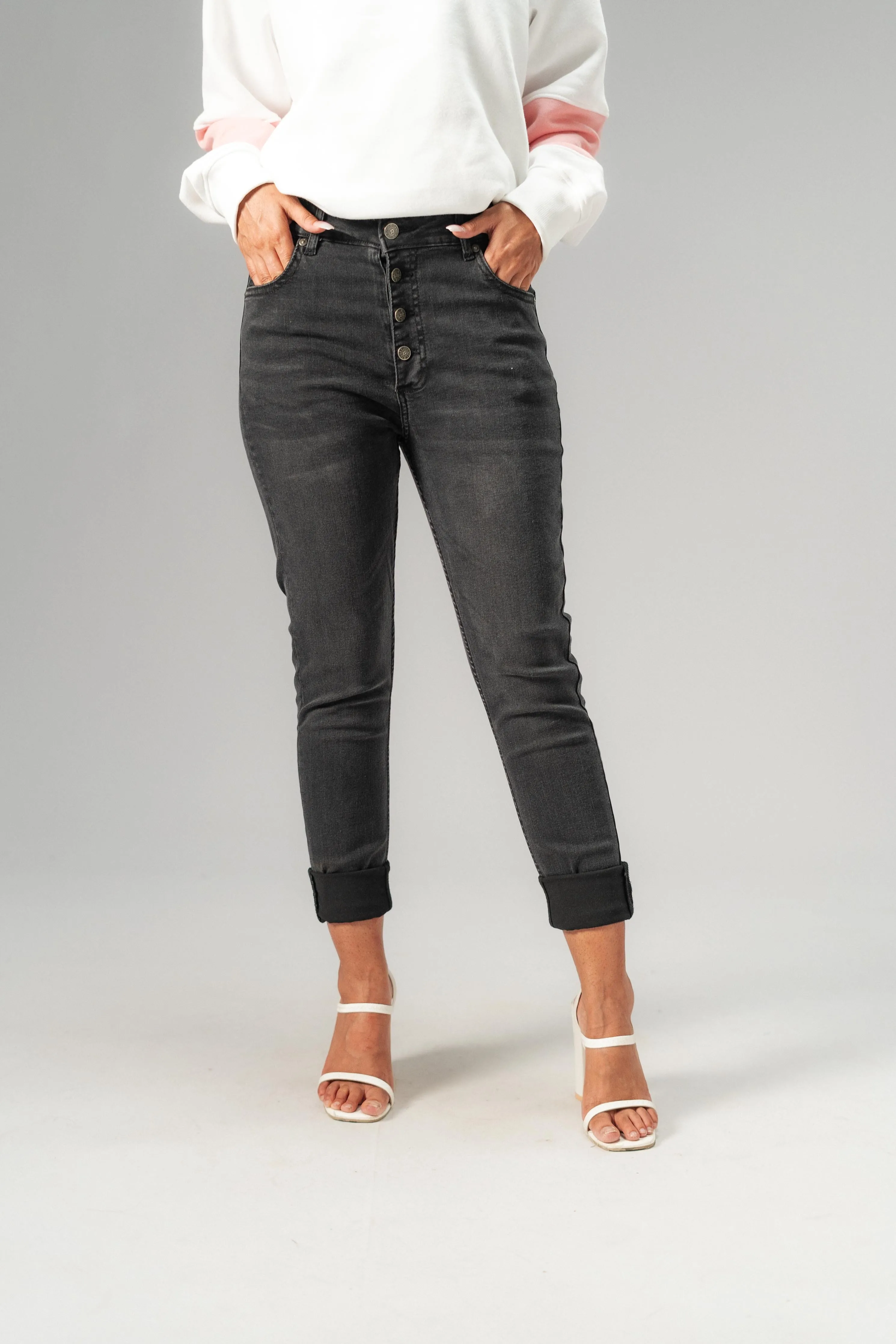 Rivvet Women's Eco Leila Mid Rise Skinny Fit Denim