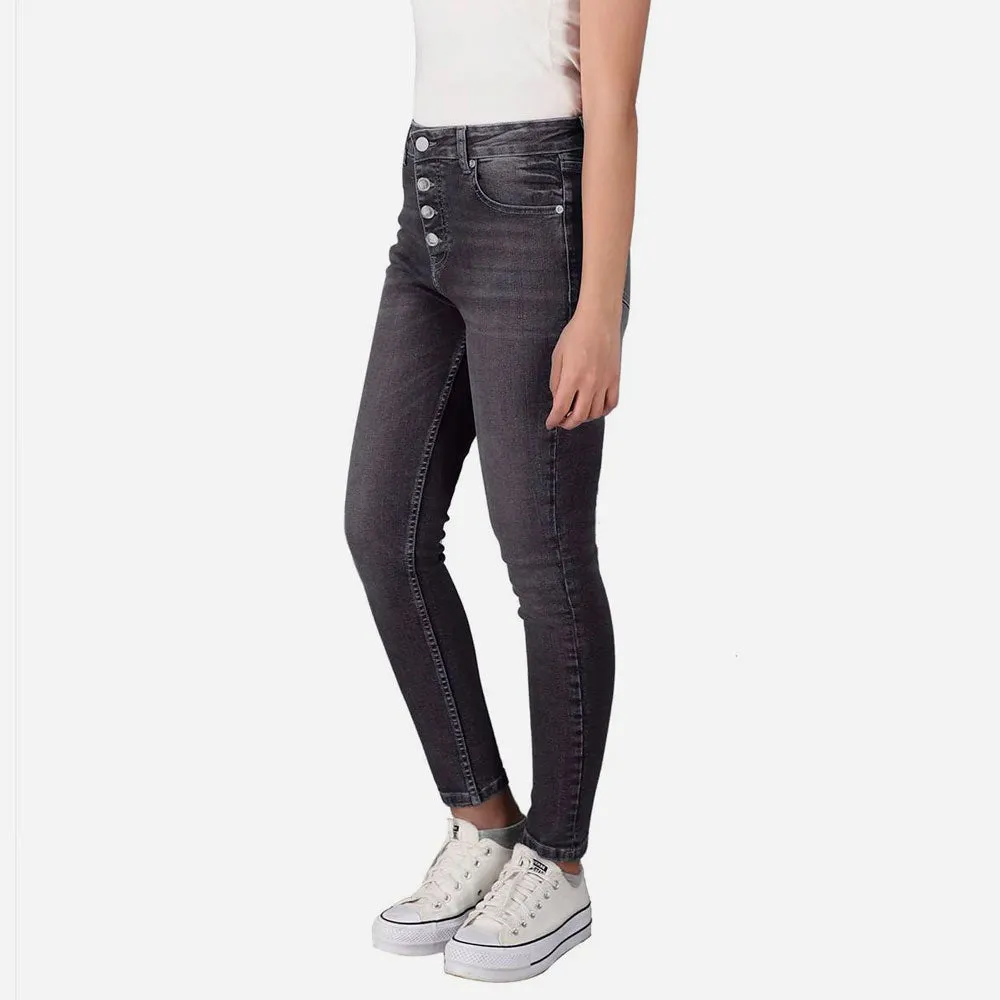 Rivvet Women's Eco Leila Mid Rise Skinny Fit Denim