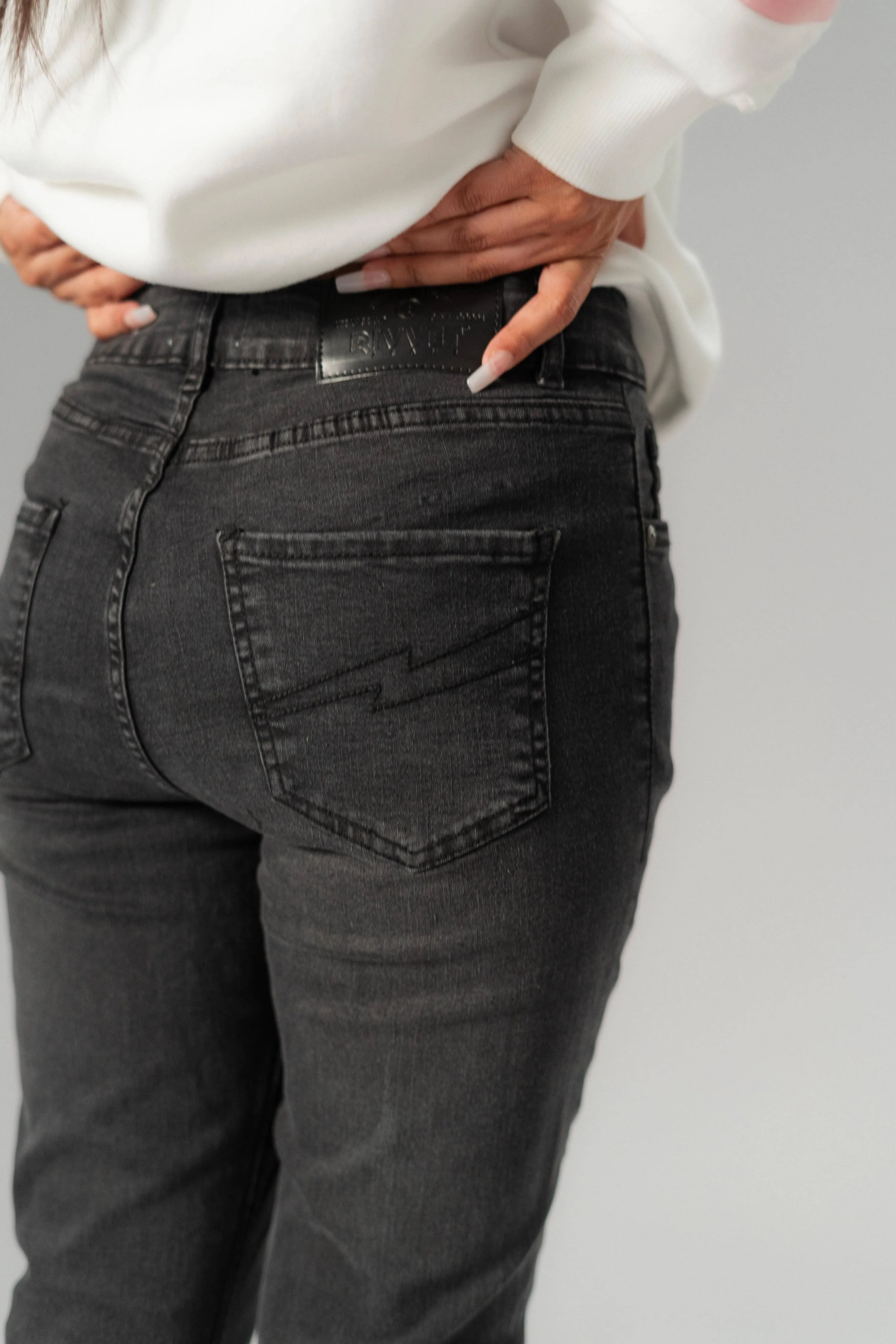 Rivvet Women's Eco Leila Mid Rise Skinny Fit Denim