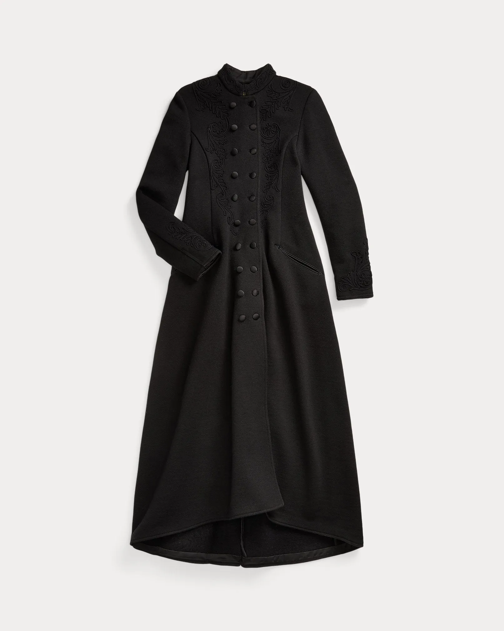 RRL Soutache-Trim Wool Fleece Coat