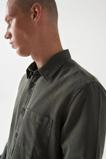 SALSA TEXTURED EFFECT SHIRT- Khaki