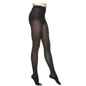Select Comfort Pantyhose Plus, 30-40, Small, Long, Closed, Black