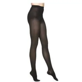 Select Comfort Pantyhose Plus, 30-40, Small, Long, Closed, Black