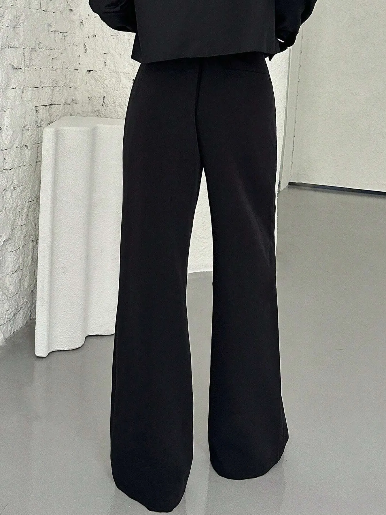 SHEIN Neu Two Tone Wide Leg Pants