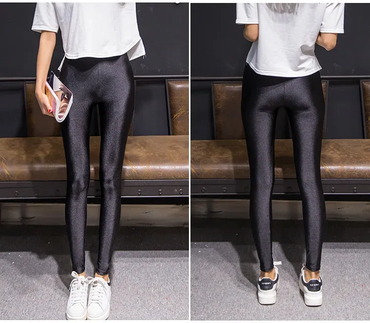 Shiny Black Leggings