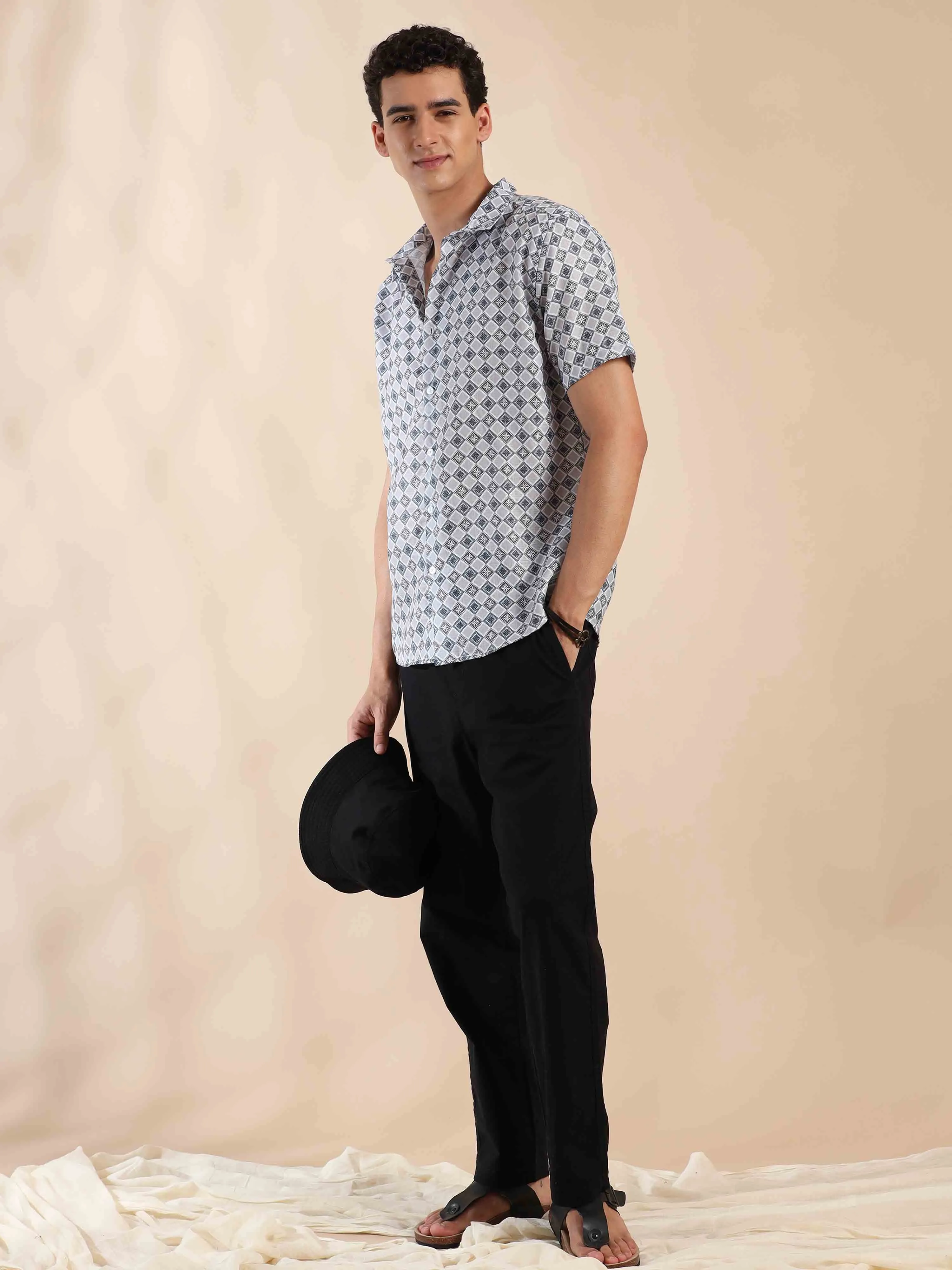 Silver Sands Sunset Cotton Shirt