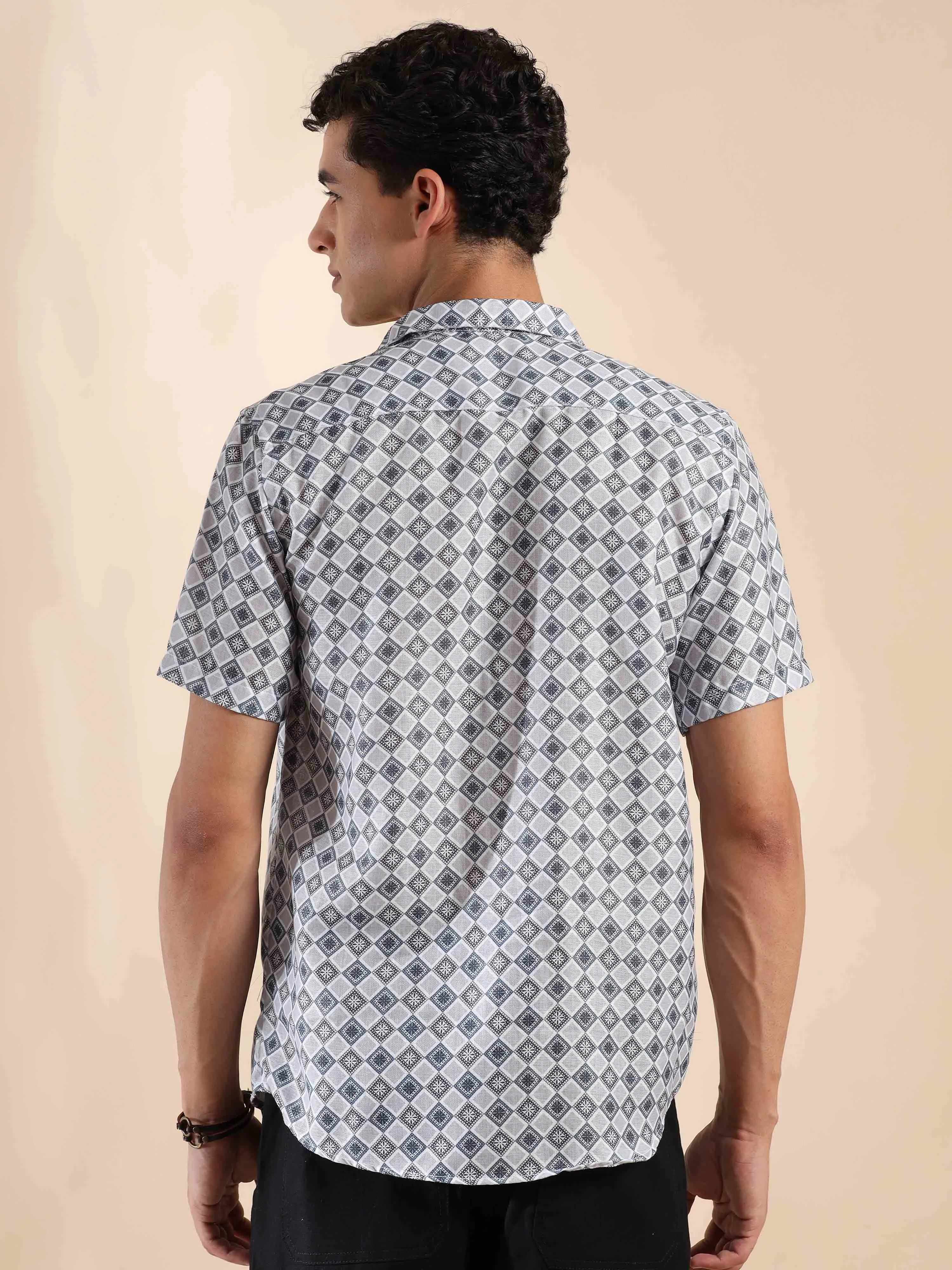 Silver Sands Sunset Cotton Shirt