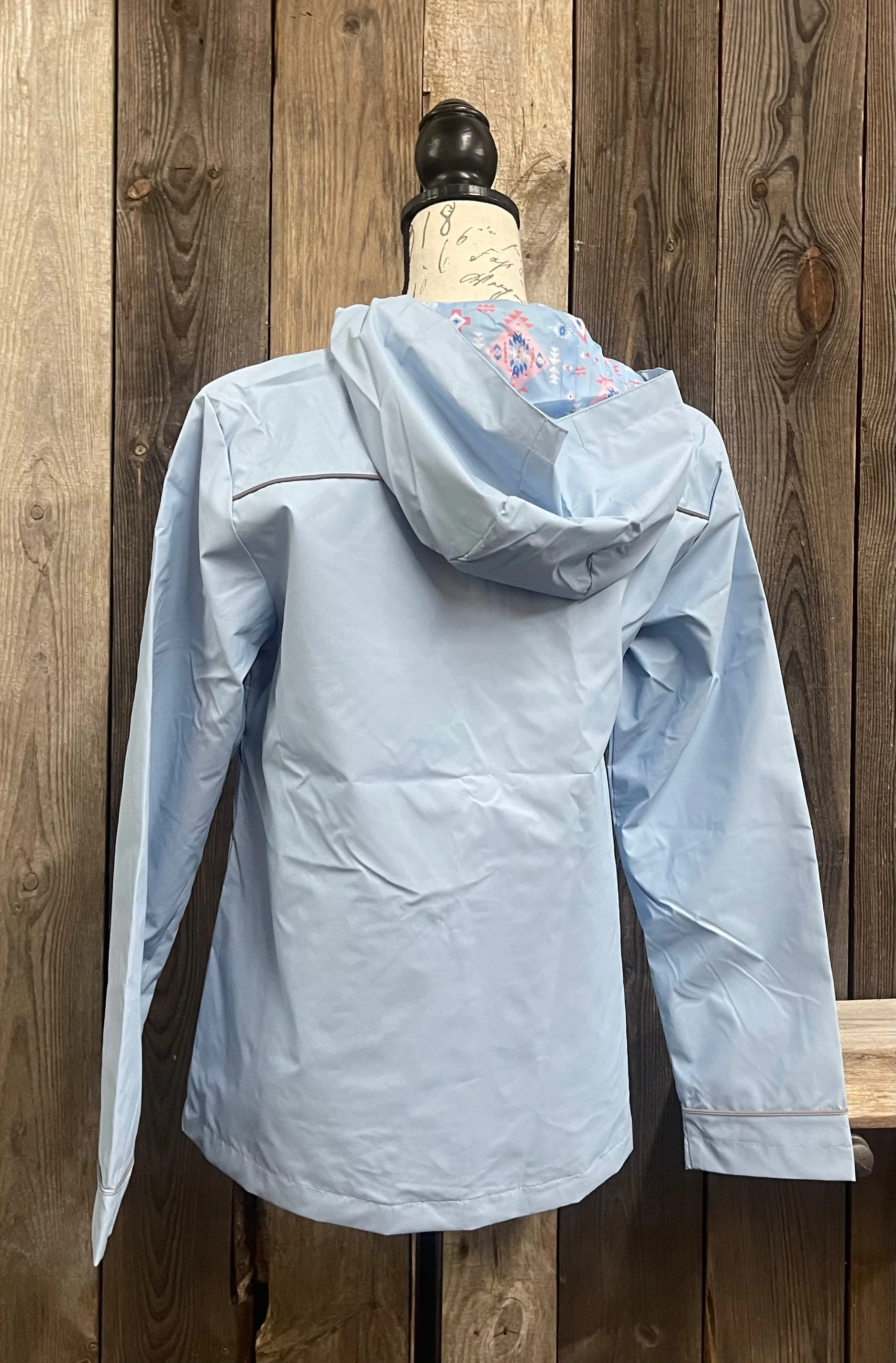 Simply Southern - Full Zip Rain Jacket - Surf