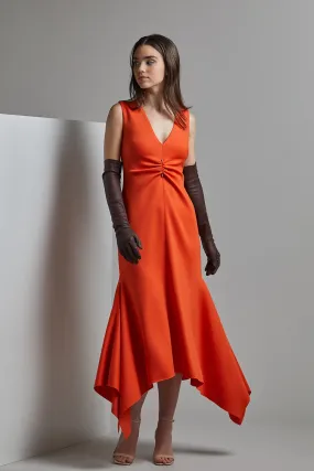 Sleeveless Flared Midi Dress