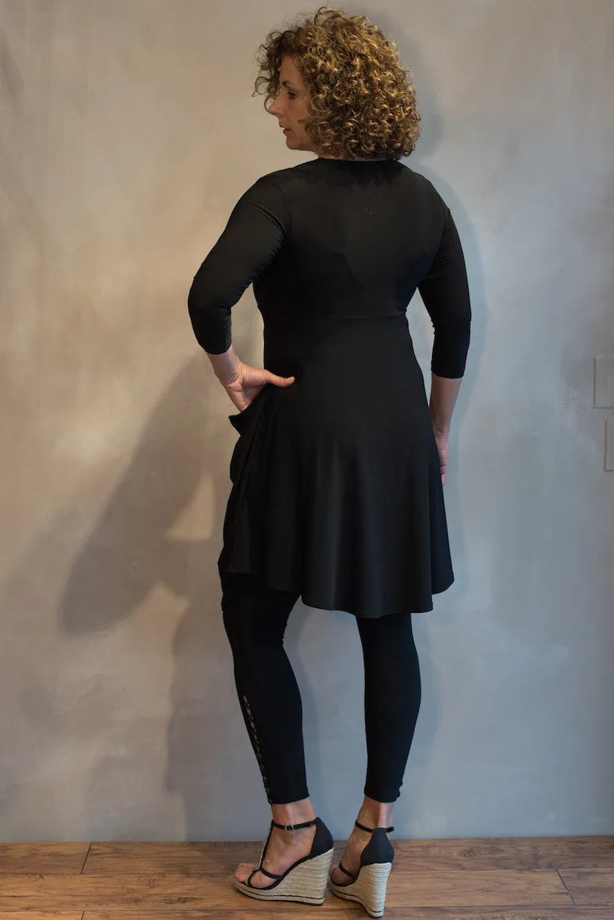 Soft Pocket Tunic - Black
