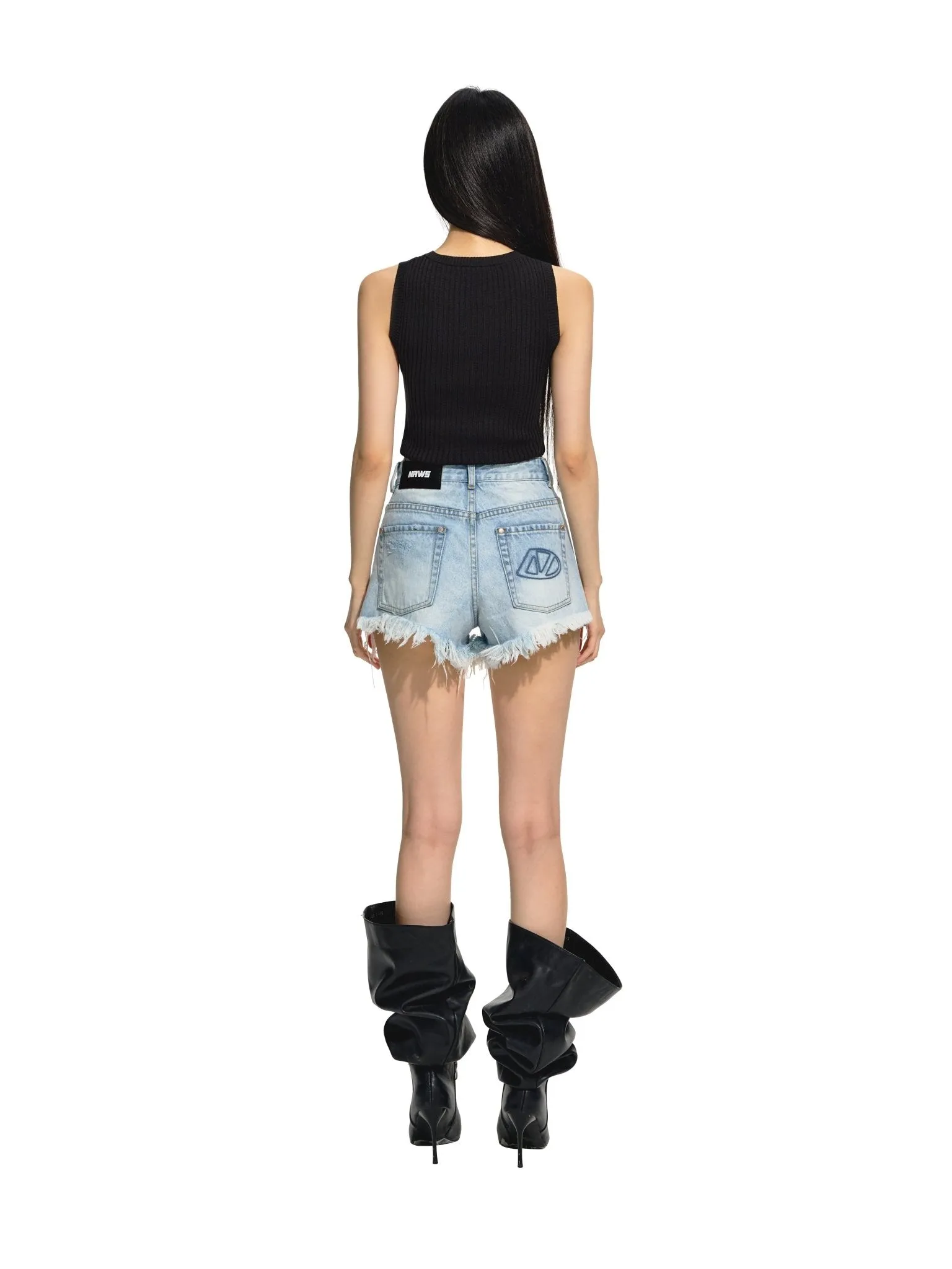Spoiler Denim Shorts